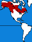 carte de répartition du lynx du Canada